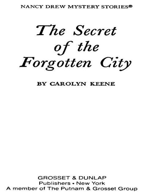 Cover image for book Nancy Drew 52: The Secret of the Forgotten City
