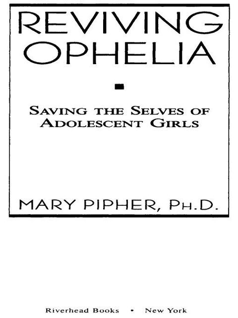Cover image for book Reviving Ophelia