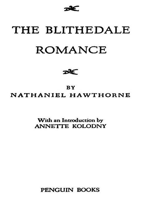 Cover image for book The Blithedale Romance