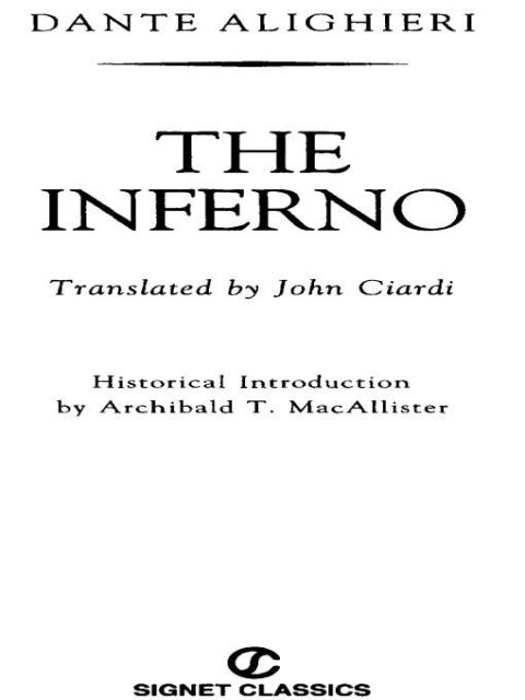 Cover image for book The Inferno