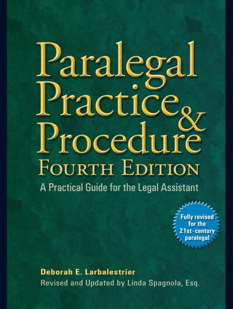 Cover image for book Paralegal Practice & Procedure