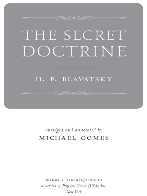 Cover image for book The Secret Doctrine