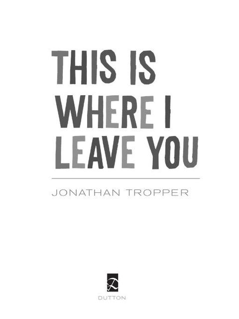 Cover image for book This Is Where I Leave You