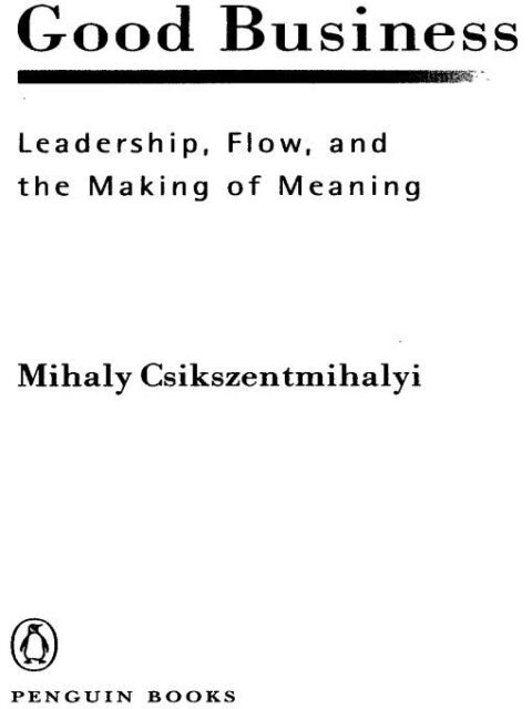 Cover image for book Good Business
