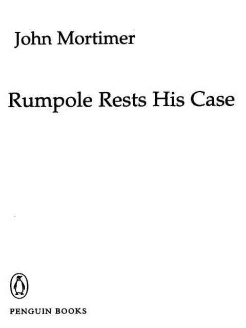 Cover image for book Rumpole Rests His Case