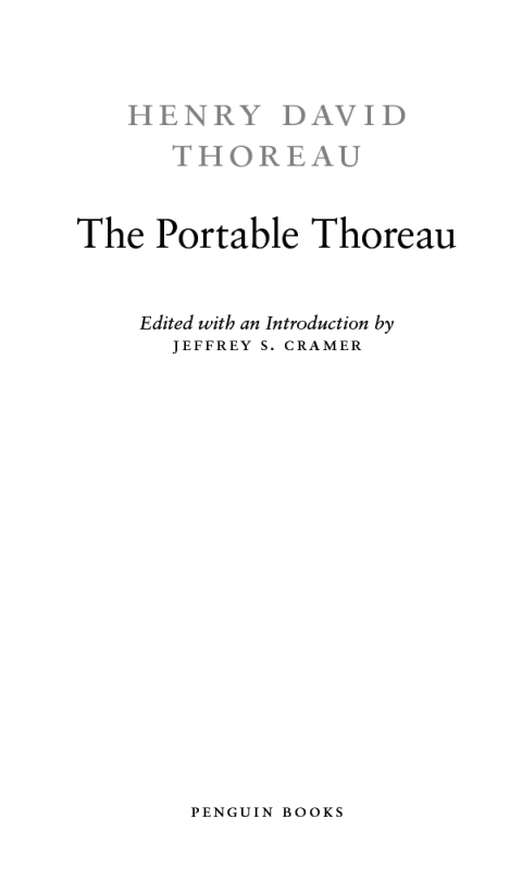 Cover image for book The Portable Thoreau