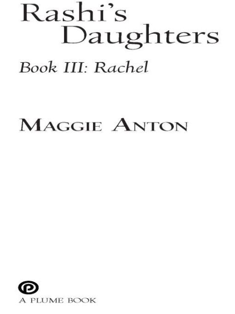 Cover image for book Rashi's Daughters, Book III: Rachel
