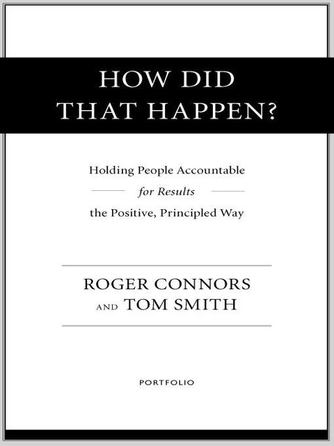 Cover image for book How Did That Happen?