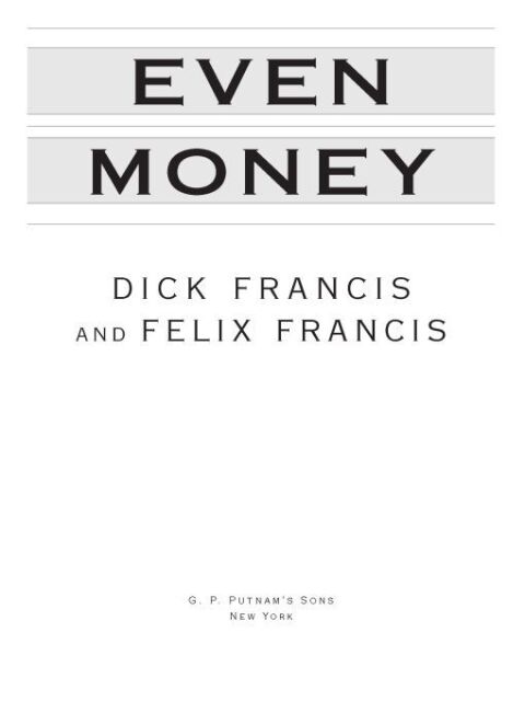 Cover image for book Even Money
