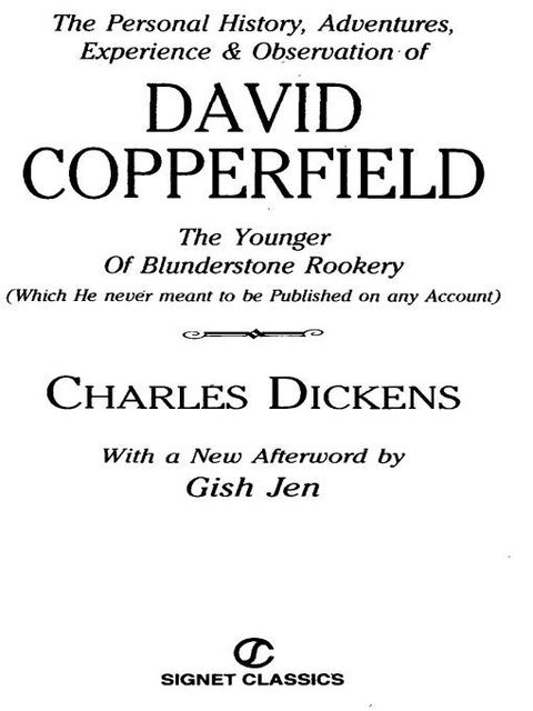 Cover image for book David Copperfield