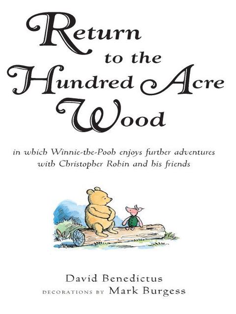 Cover image for book Return to the Hundred Acre Wood