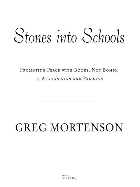 Cover image for book Stones into Schools