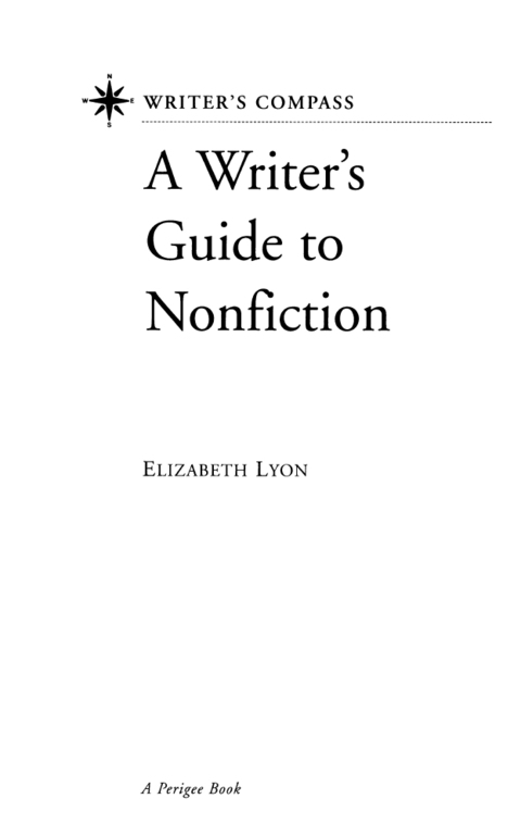 Cover image for book A Writer's Guide to Nonfiction