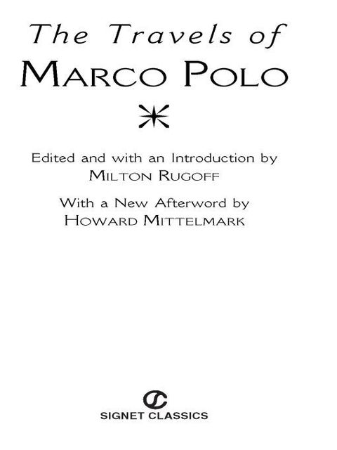Cover image for book Travels of Marco Polo