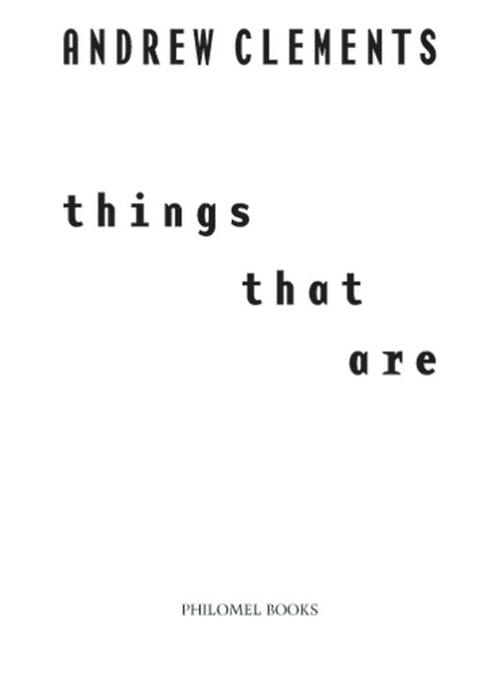 Cover image for book Things That Are