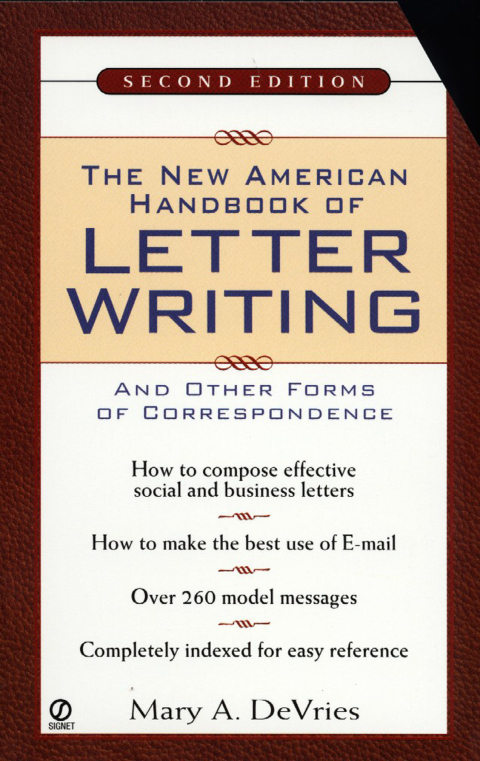 Cover image for book The New American Handbook of Letter Writing
