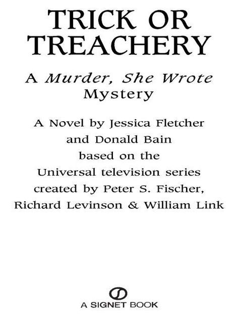Cover image for book Murder, She Wrote: Trick or Treachery
