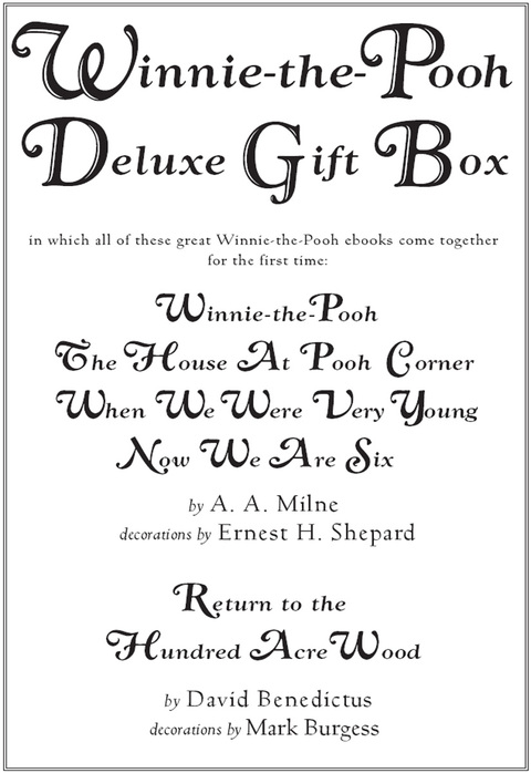 Cover image for book Winnie The Pooh Deluxe Gift Box