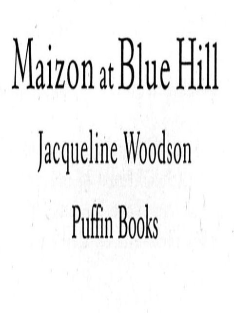 Cover image for book Maizon at Blue Hill