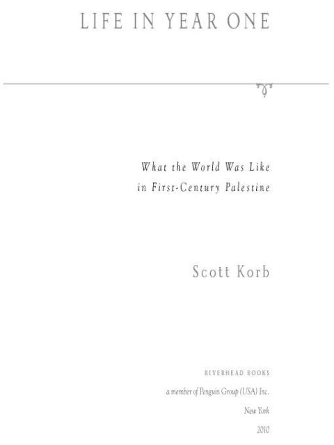 Cover image for book Life in Year One