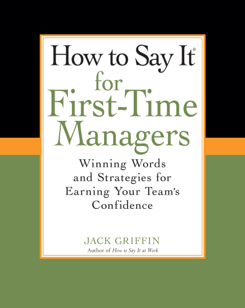 Cover image for book How To Say It for First-Time Managers