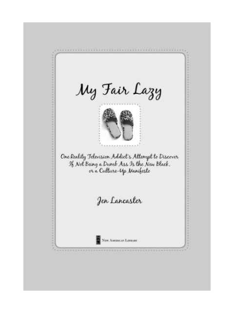Cover image for book My Fair Lazy