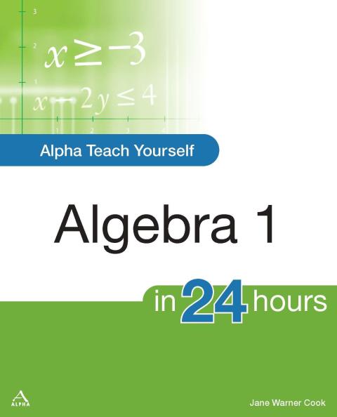 Cover image for book Alpha Teach Yourself Algebra I in 24 Hours