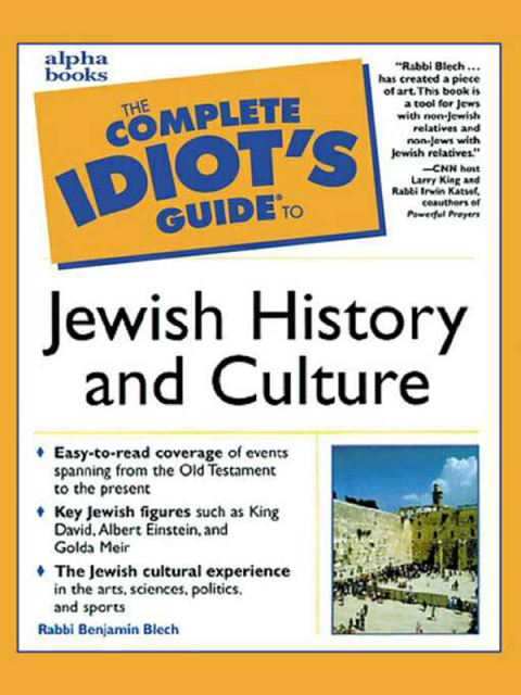 Cover image for book The Complete Idiot's Guide to Jewish History and Culture