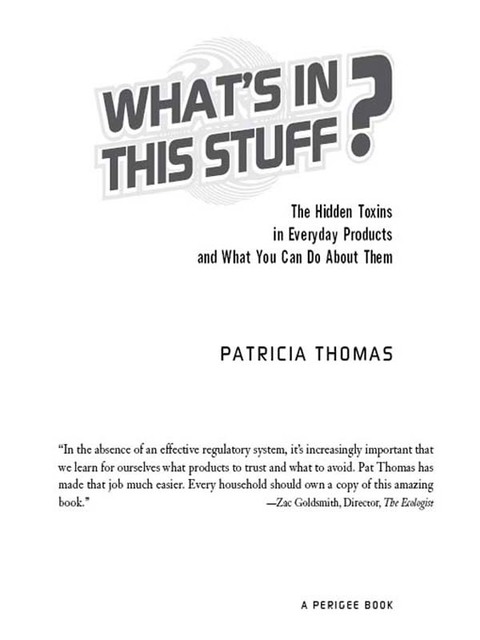 Cover image for book What's In This Stuff?