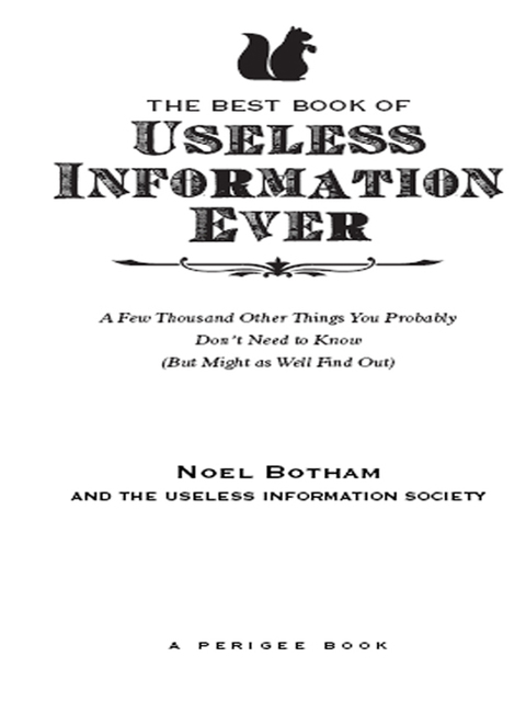 Cover image for book The Best Book of Useless Information Ever
