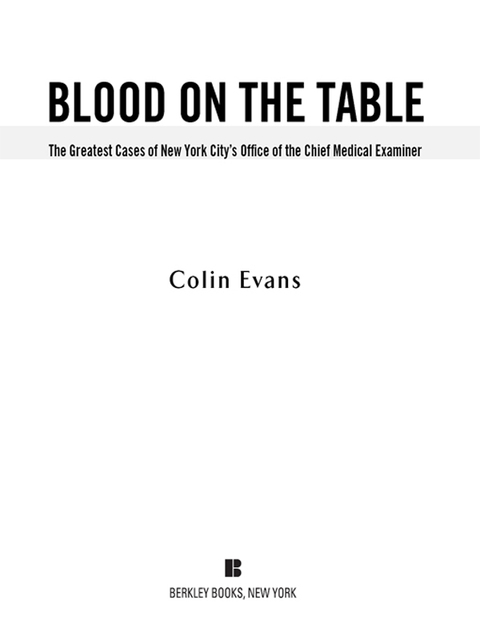 Cover image for book Blood On The Table