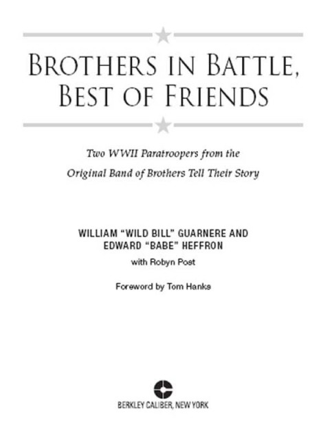 Cover image for book Brothers in Battle, Best of Friends