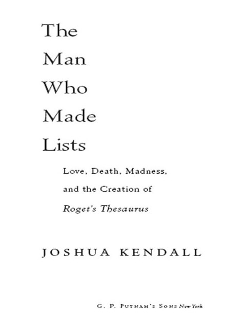 Cover image for book The Man Who Made Lists