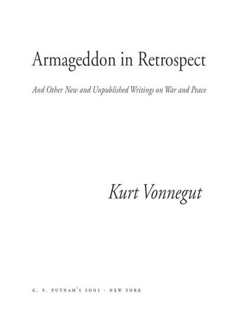 Cover image for book Armageddon in Retrospect
