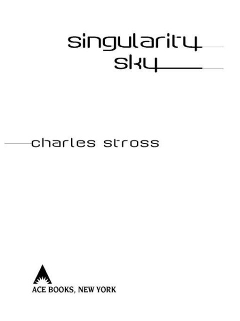 Cover image for book Singularity Sky