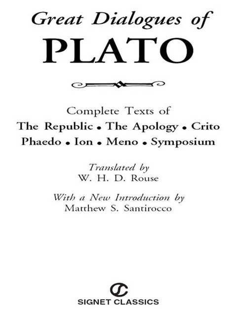 Cover image for book Great Dialogues of Plato