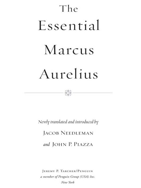 Cover image for book The Essential Marcus Aurelius