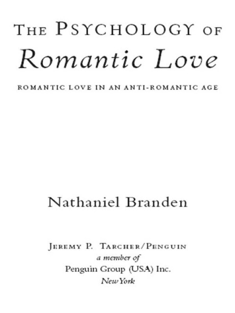 Cover image for book The Psychology of Romantic Love
