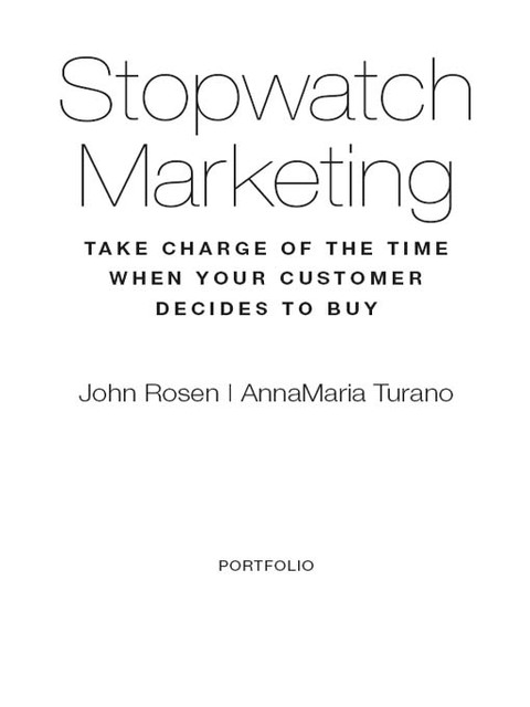 Cover image for book Stopwatch Marketing