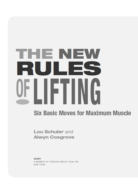 Cover image for book The New Rules of Lifting