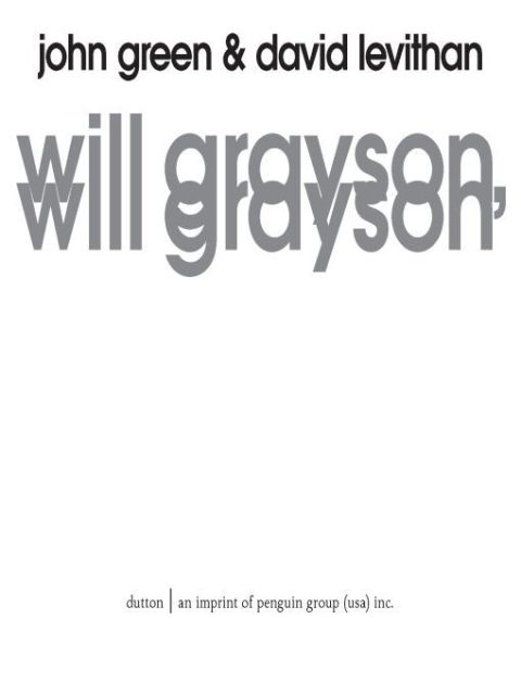 Cover image for book Will Grayson, Will Grayson