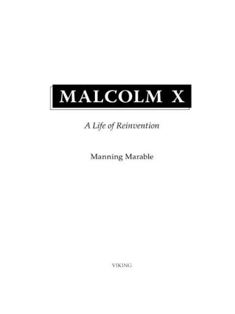 Cover image for book Malcolm X