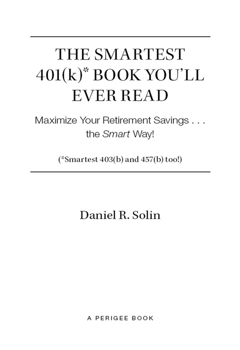 Cover image for book Smartest 401(k) Book You'll Ever Read