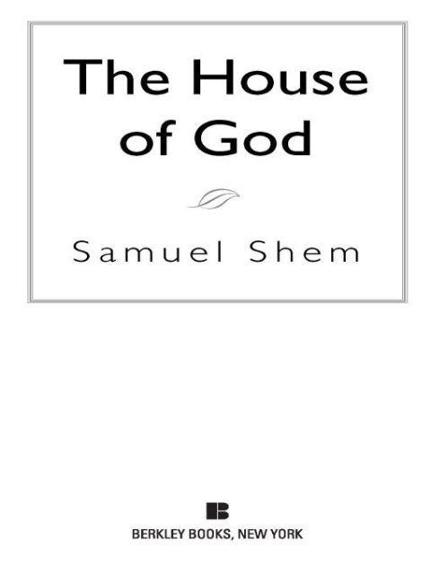 Cover image for book The House of God