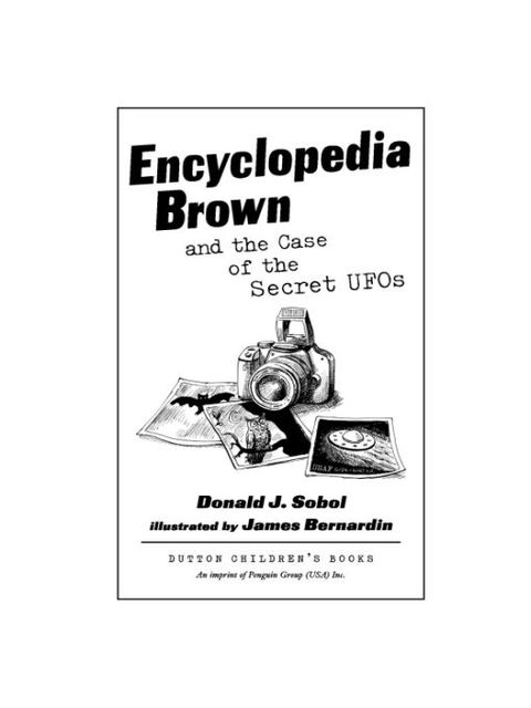 Cover image for book Encyclopedia Brown and the Case of the Secret UFOs