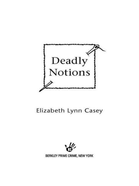 Cover image for book Deadly Notions
