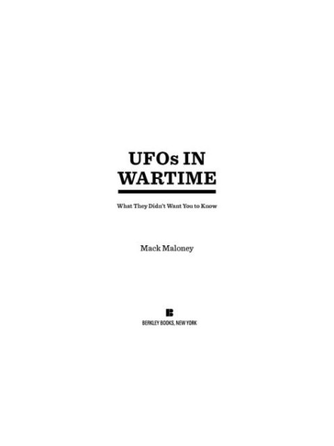 Cover image for book UFOs in Wartime