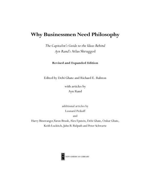 Cover image for book Why Businessmen Need Philosophy