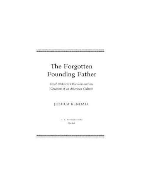 Cover image for book The Forgotten Founding Father