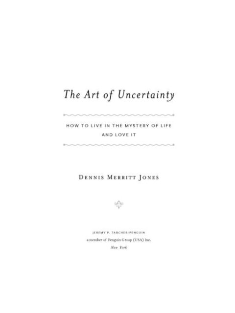 Cover image for book The Art of Uncertainty